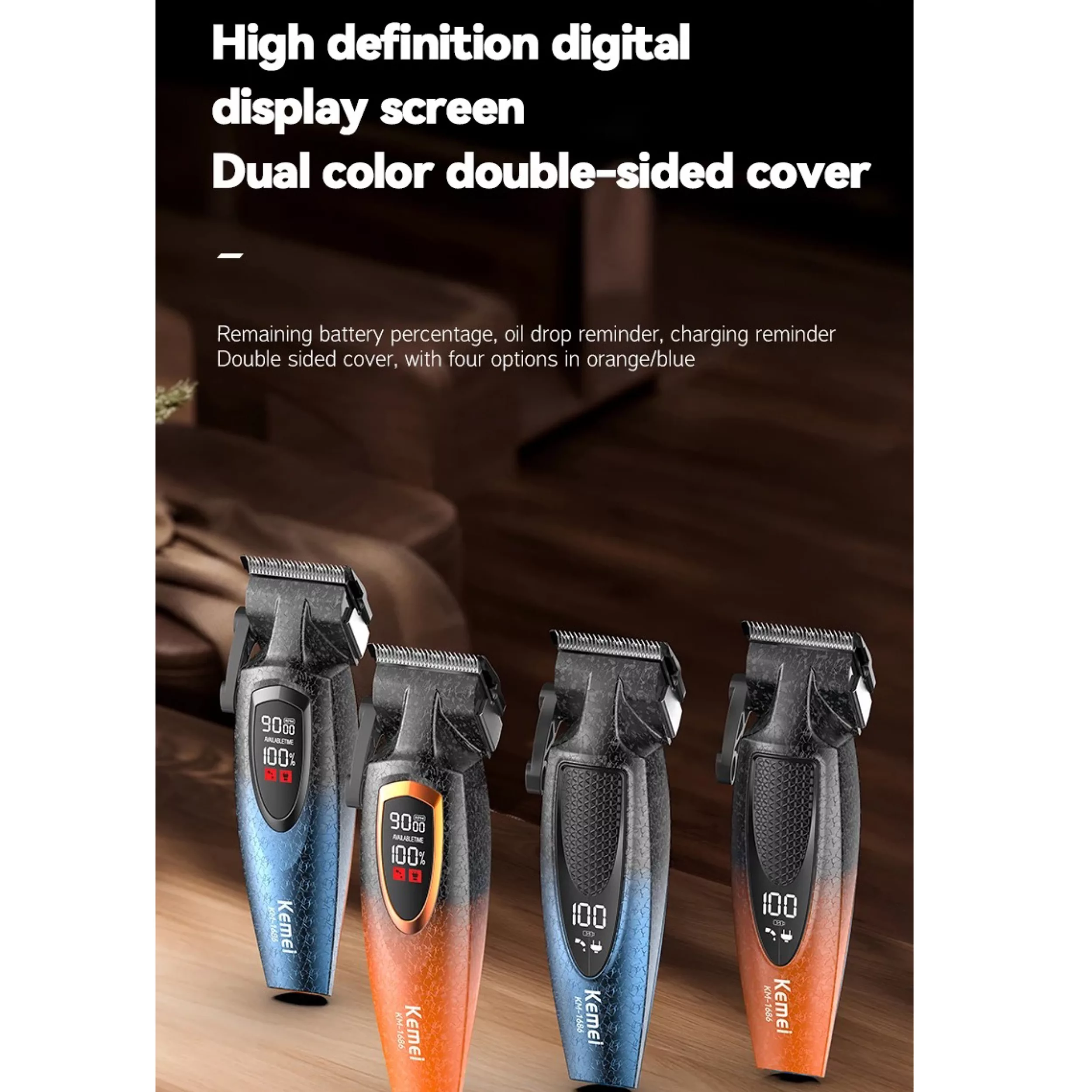 ماشین اصلاح موی سر و صورت شارژی کیمی مدل km-1686