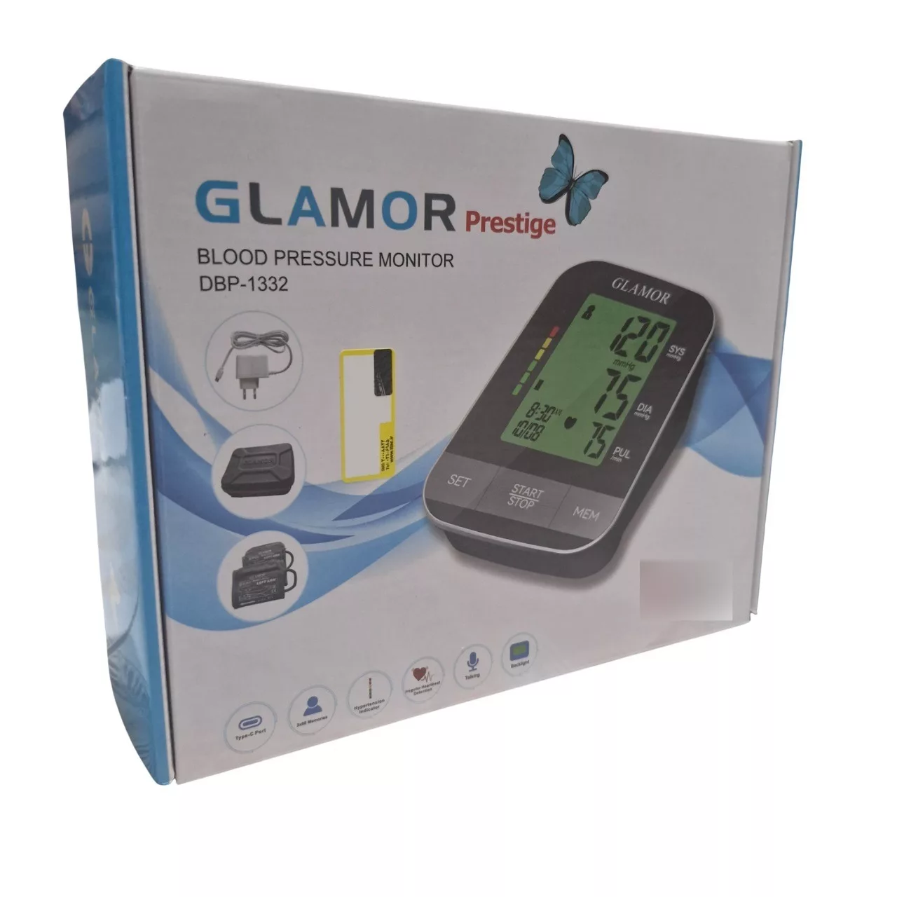 فشارسنج بازویی دیجیتال گلامور مدل DBP-1332
