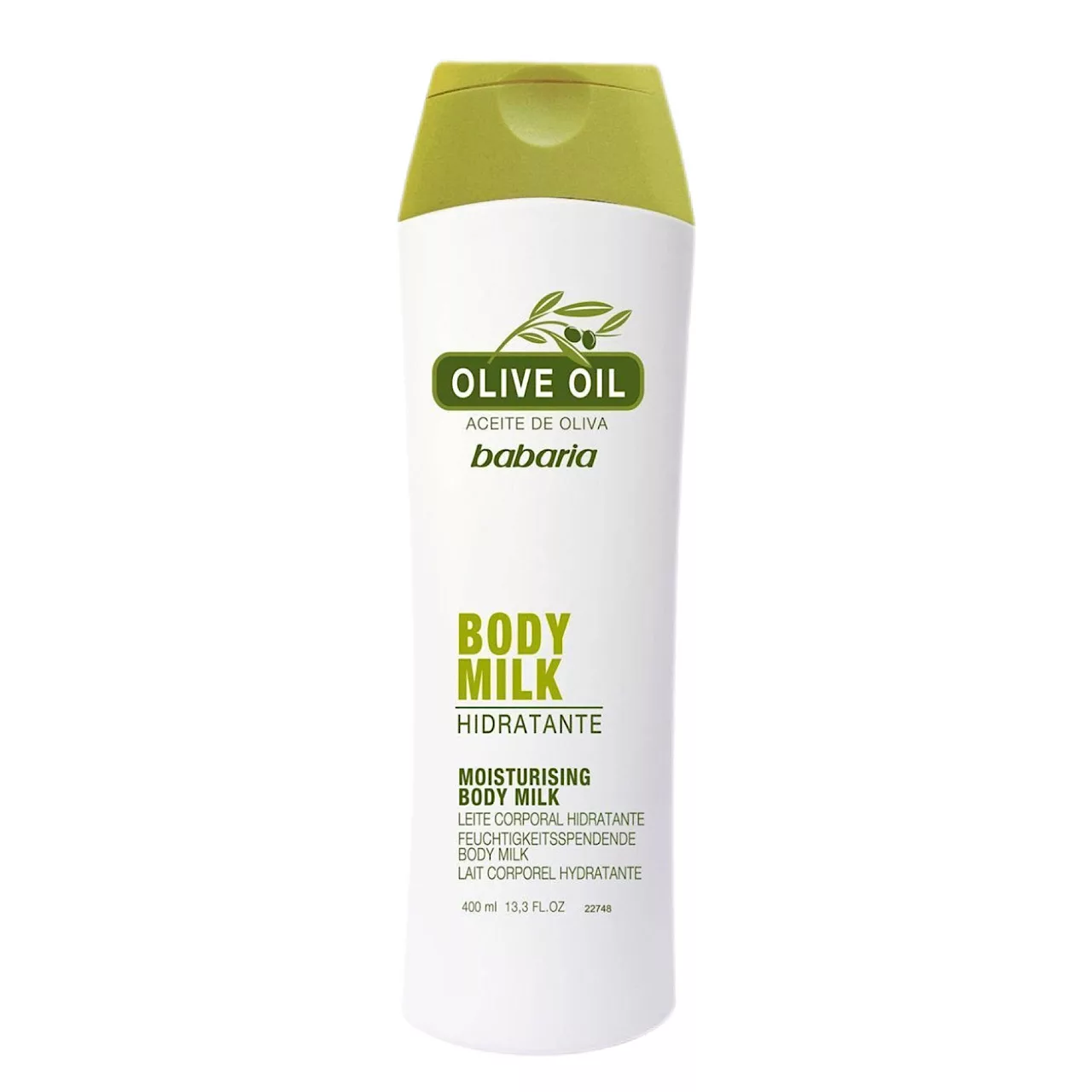 شیر بدن باباریا مدل oliv oil حجم 400 میلی لیتر
