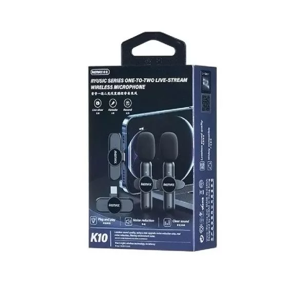 ست میکروفن بی سیم ریمکس مدل Type-C K10