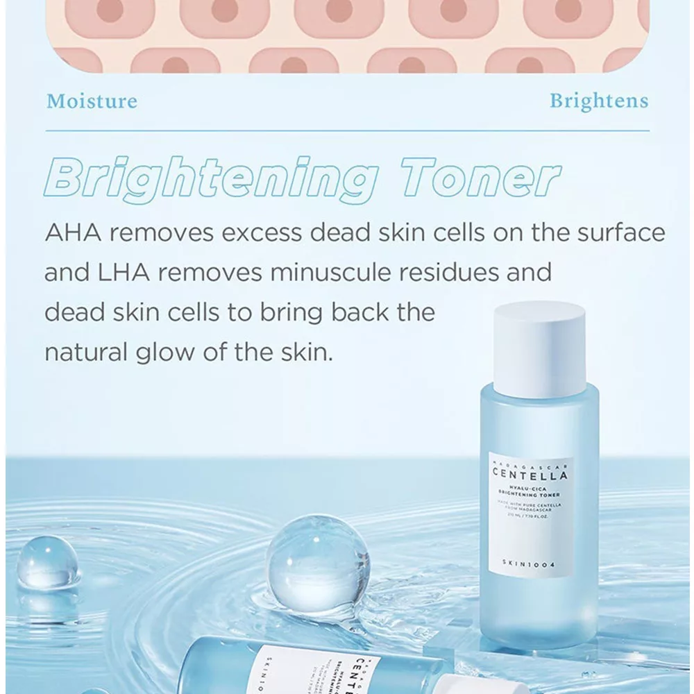 تونر سنتلا مدل HYALU-CICA Brightening حجم 210 میلی لیتر