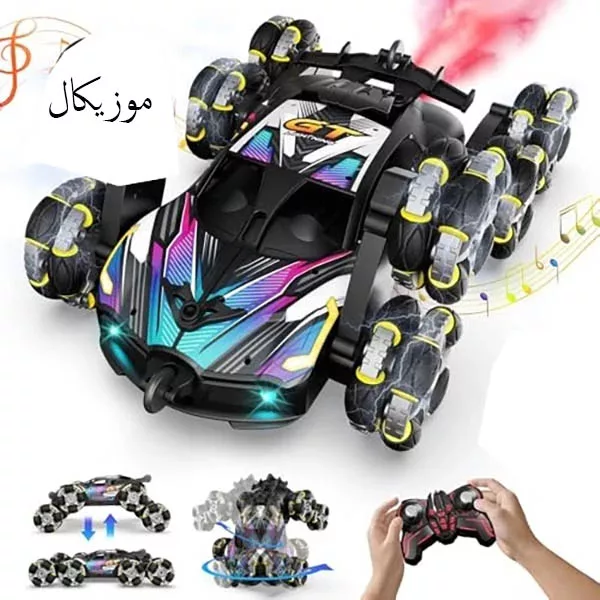 ماشین بازی کنترلی مدل ضخره نورد فضایی طرح شش چرخ دودزا کد 8906A