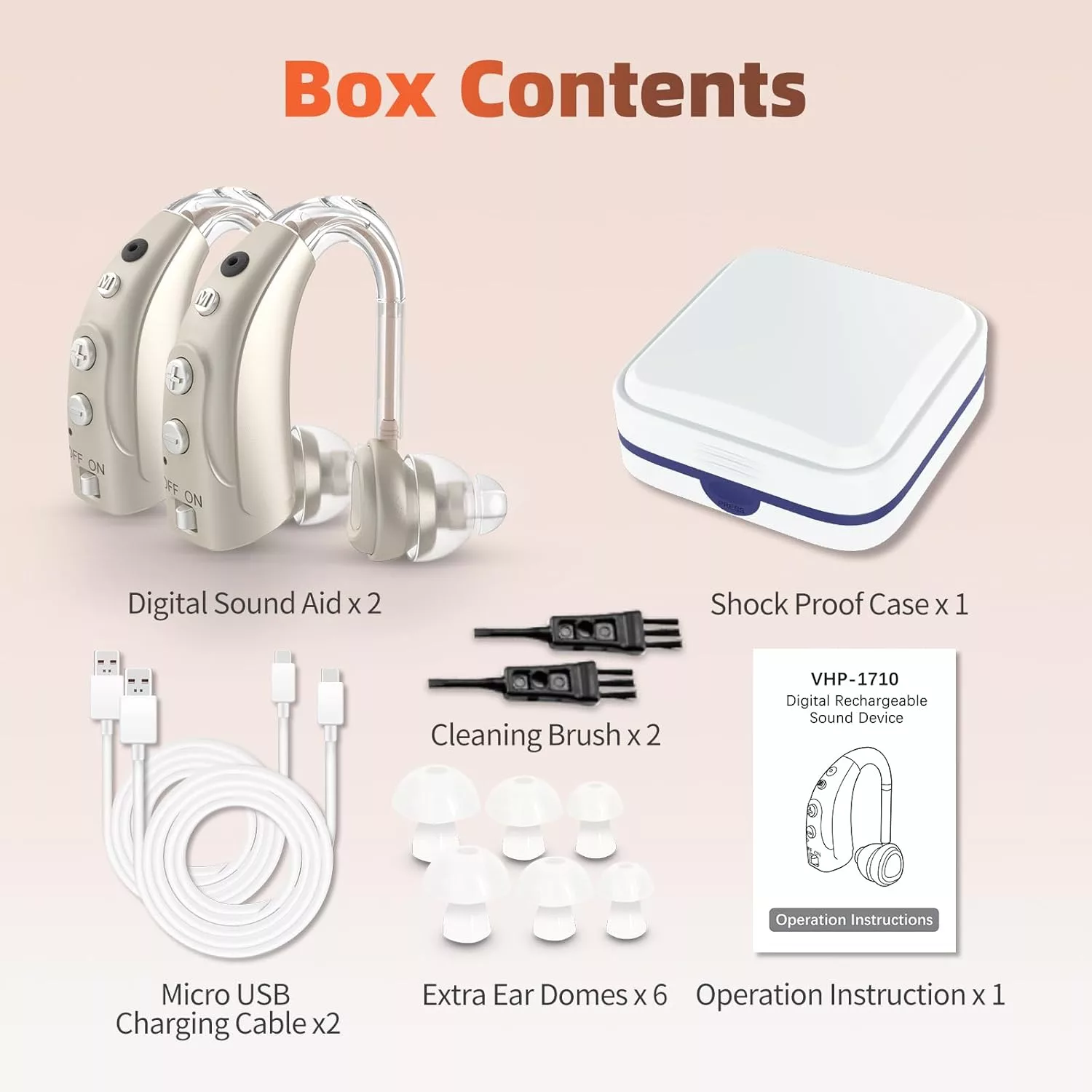 سمعک مدل VHP-1710 مجموعه 2 عددی