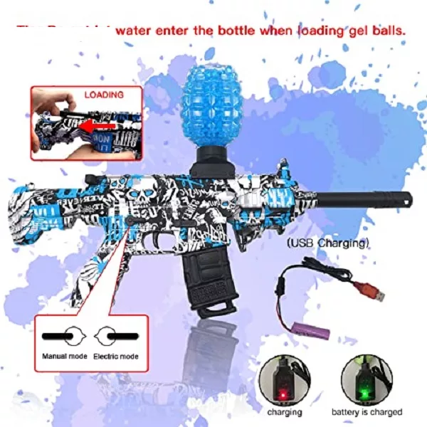 تفنگ بازی مدل تیر ژله ای Mini M416