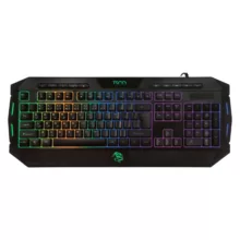 کیبورد گیمینگ تسکو مدل TK 8124، سوییچ ممبران، Full-Size، نورپردازی RGB LED