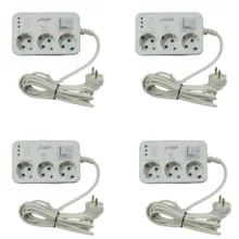 محافظ ولتاژ فروزش مدل سه خانه ارت دار کد FR300 بسته 4 عددی