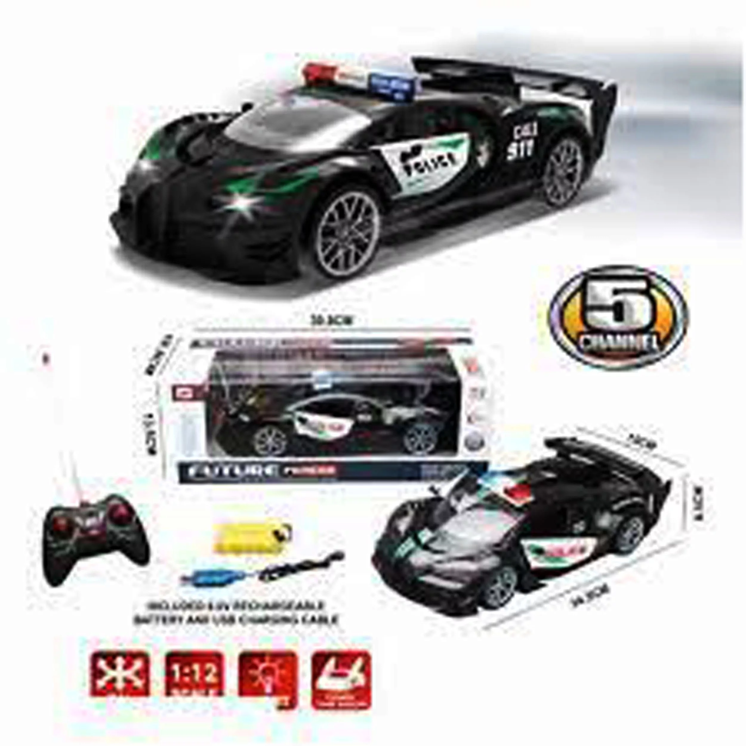 ماشین بازی کنترلی مدل بوگاتی پلیس کد 5556