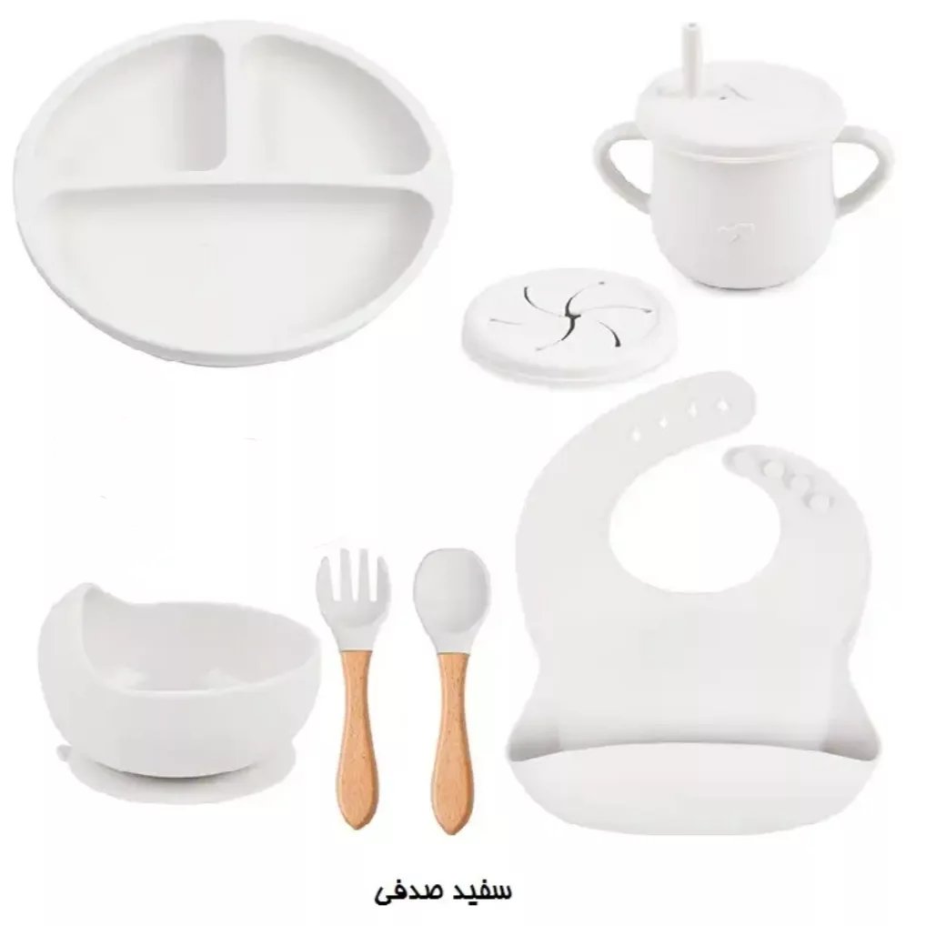 ست 8 تکه ظرف غذای کودک مدل 8000