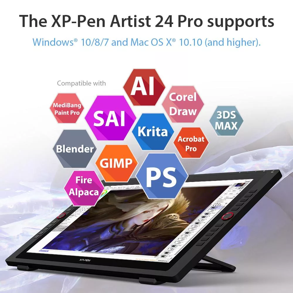تبلت گرافیکی ایکس پی-پن مدل ARTIST 24 PRO