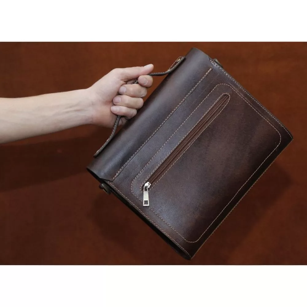 کیف رودوشی چرم بارثاوا مدل 1256