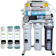 دستگاه تصفیه کننده آب آکوآ اسپرینگ مدل RO – NF2800 به همراه فیلتر مجموعه 3 عددی