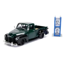 ماکت ماشین جادا مدل فلزی 1953 Chevrolet 3100 Pickup Truck Green with Extra Wheels
