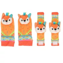 جغجغه مدل مچ بند و پاپوش عروسکی روباه بسته 4 عددی