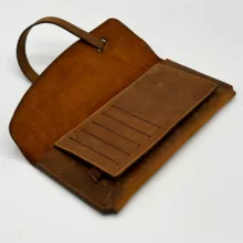 کیف پول چرم آسو مدل باراباس