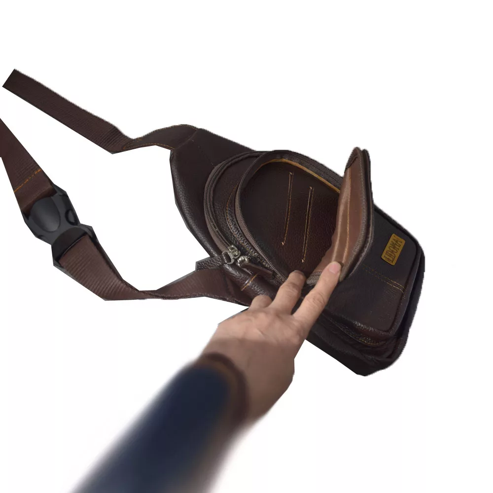 کیف کراس بادی مدل چرم طبیعی کد 10