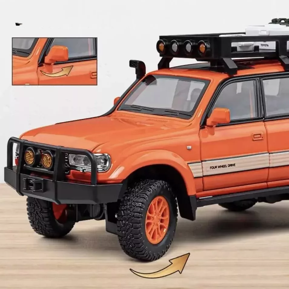 ماکت ماشین چه ژی مدل تویوتا لندکروزر Toyota Land Cruiser LC80 کد R100