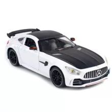 ماکت ماشین مدل فلزی 6درب بازشو موزیکال BENZ AMG GT دودزا