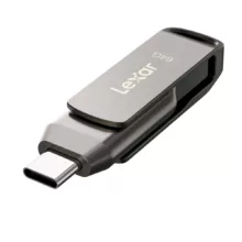 فلش مموری لکسار مدل JumpDrive® Dual Drive D400 USB 3.1 Type-C ظرفیت 64 گیگابایت