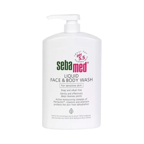 شامپو بدن و مو سبامد مدل SENSETIVE حجم 1000 میلی لیتر