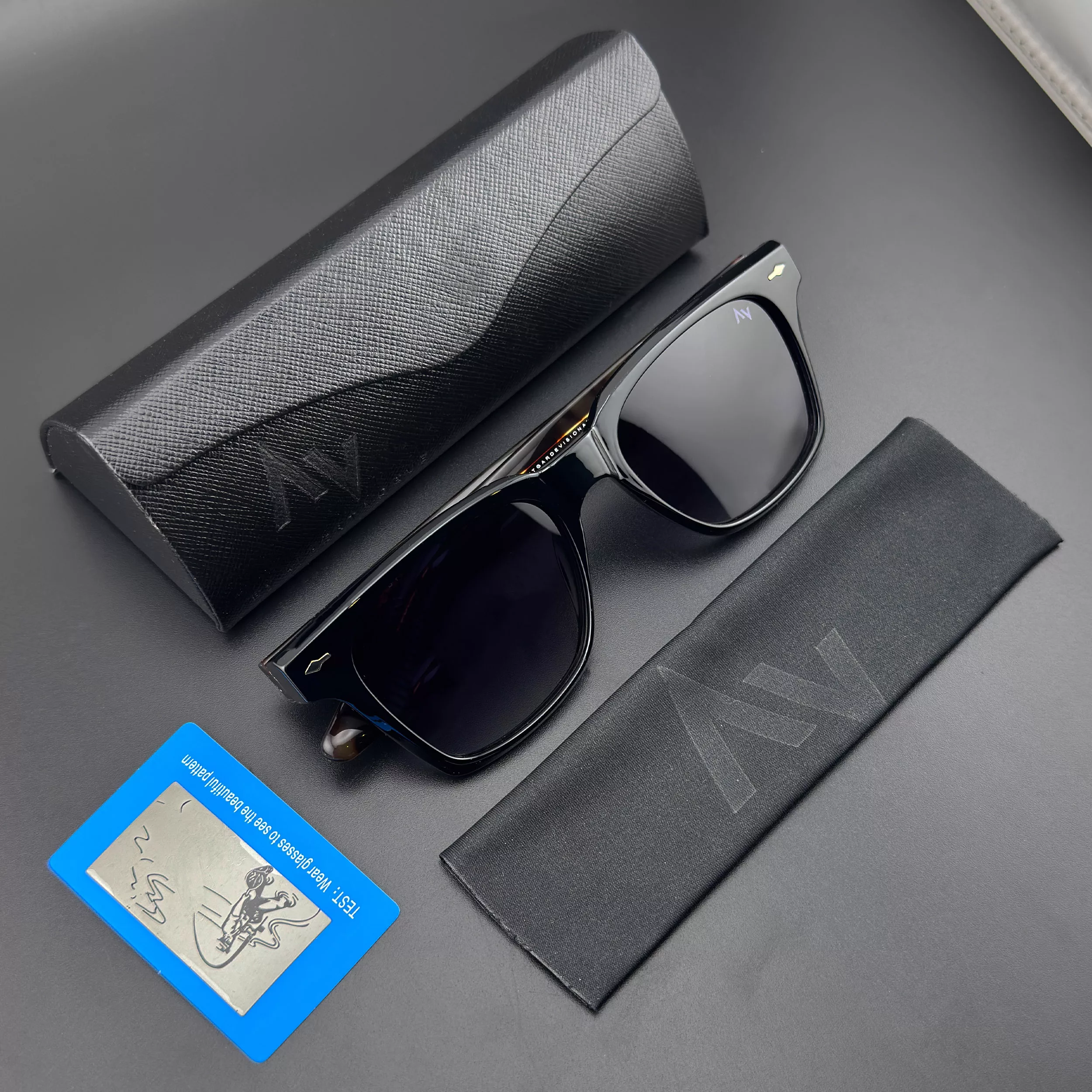 عینک آفتابی مستطیلی آلبرت وگ مدل S31109C2 Acetate Avantgarde Visionary