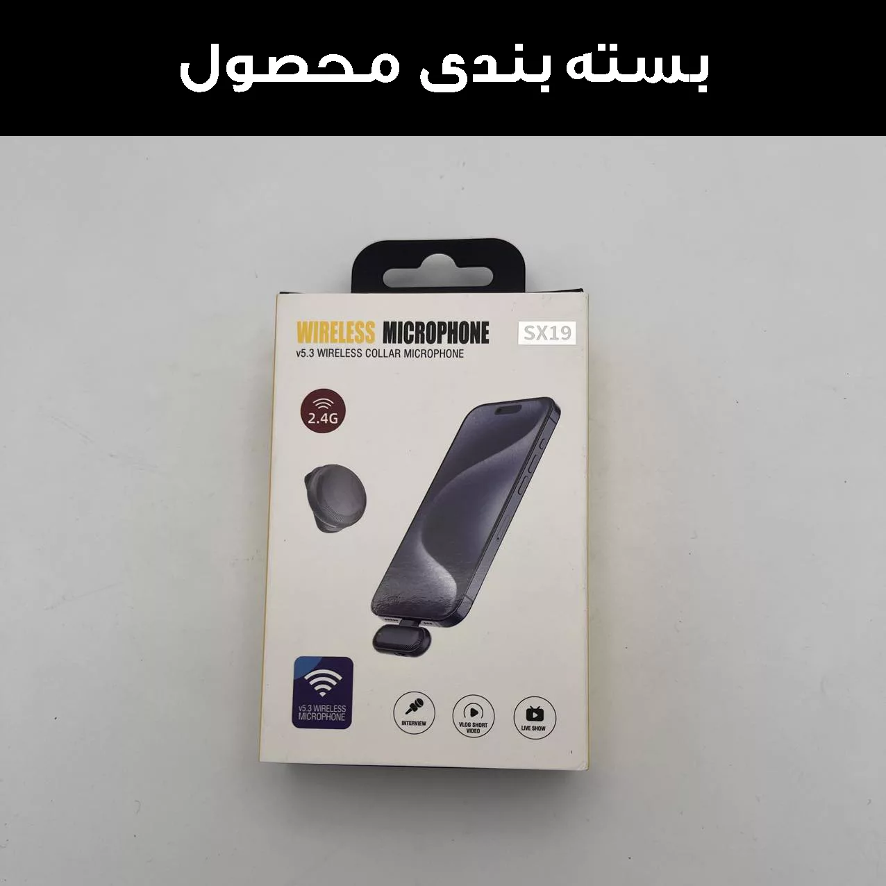 میکروفن یقه ای مدل SX19-TYPEC 2xMic
