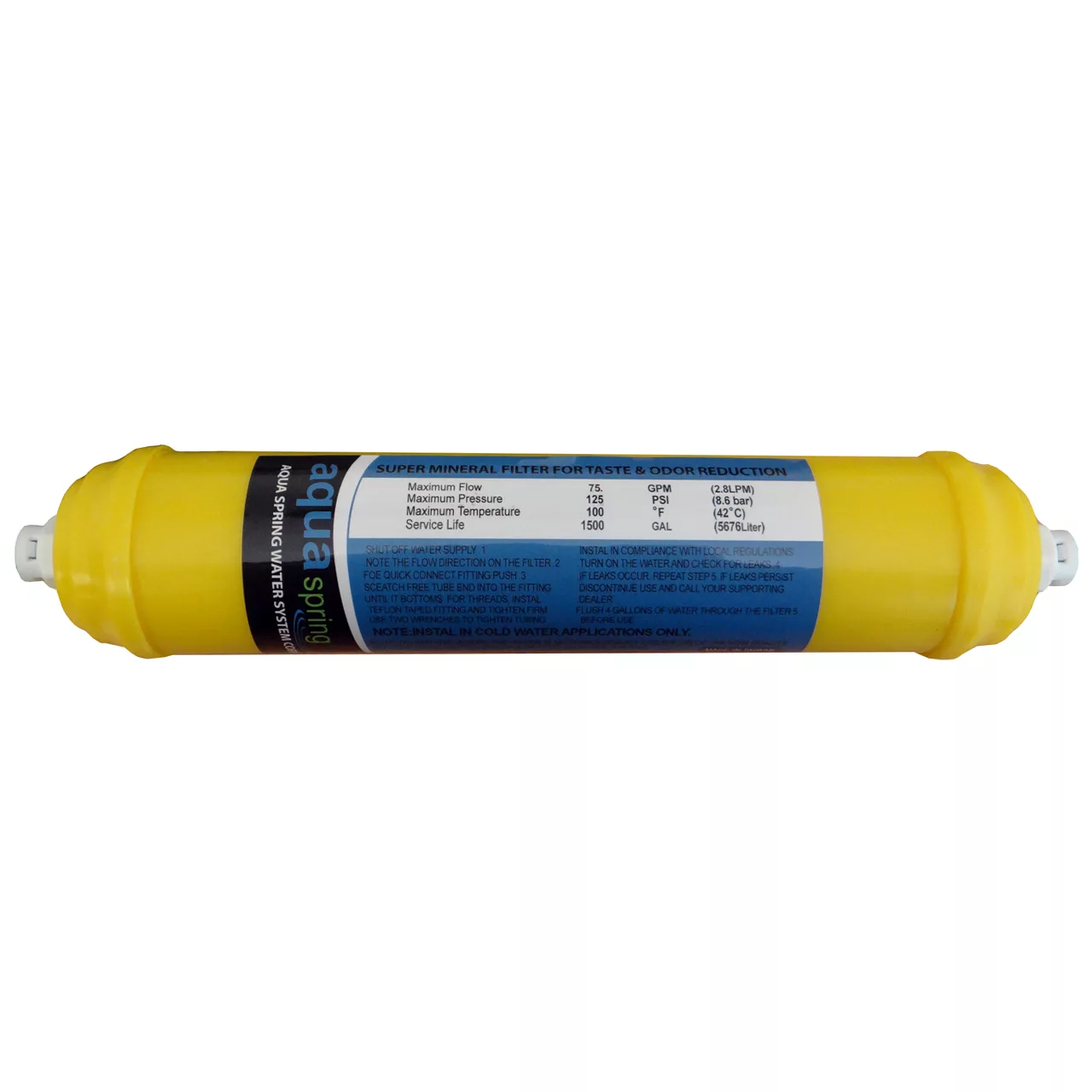 دستگاه تصفیه کننده آب آکوآ اسپرینگ مدل RO-SF5580 به همراه فیلتر تصفیه آب مجموعه 4 عددی