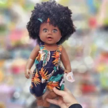 عروسک مدل دختر سیاه پوست طرح May May کد 01 ارتفاع 43 سانتی متر