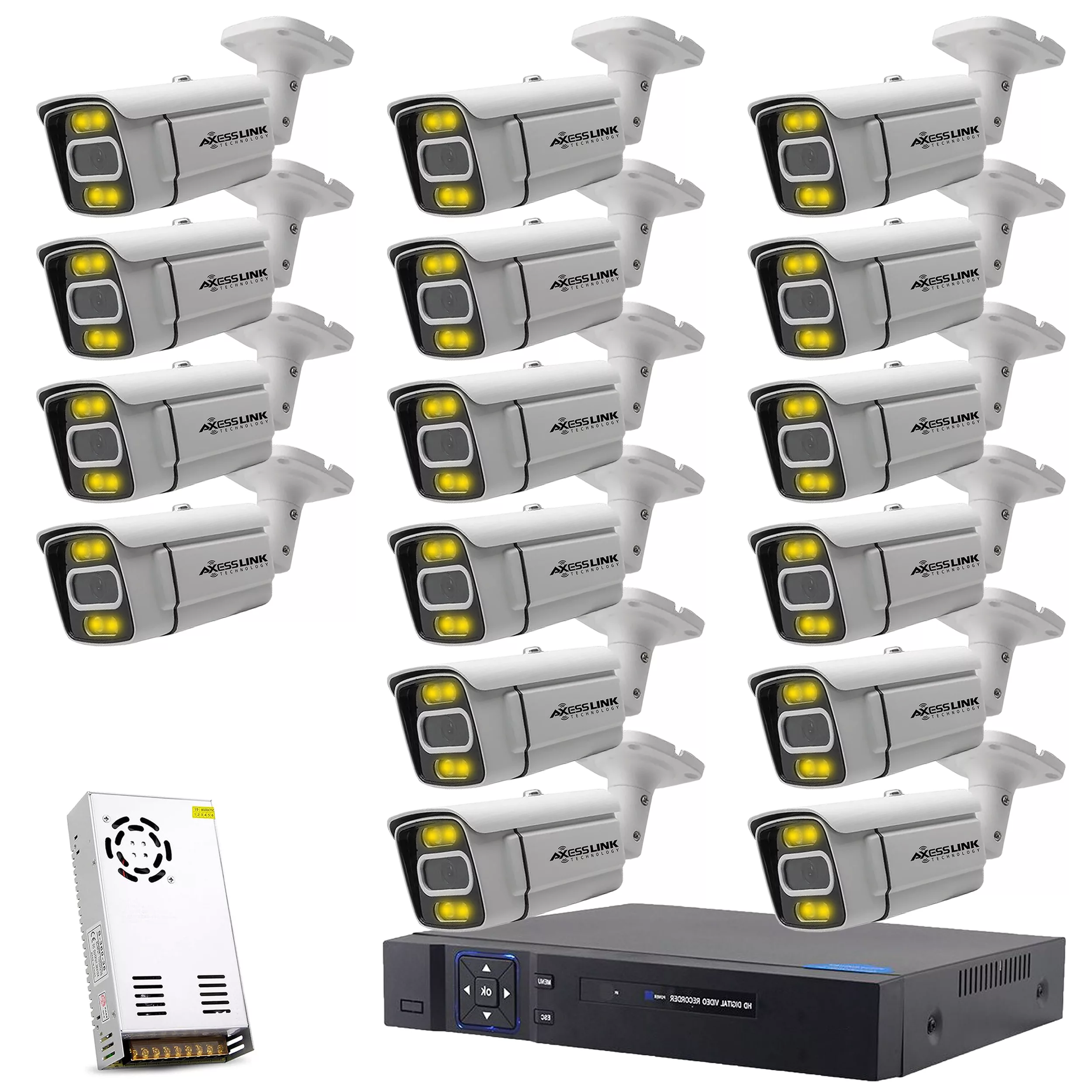 سیستم امنیتی مدل FULL KIT AHD 16 ECONOMIC - AXESSLINK