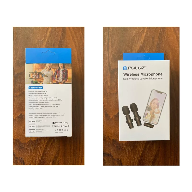 میکروفون بیسیم پلوز مدل PU3150B با درگاه اتصال Type-C