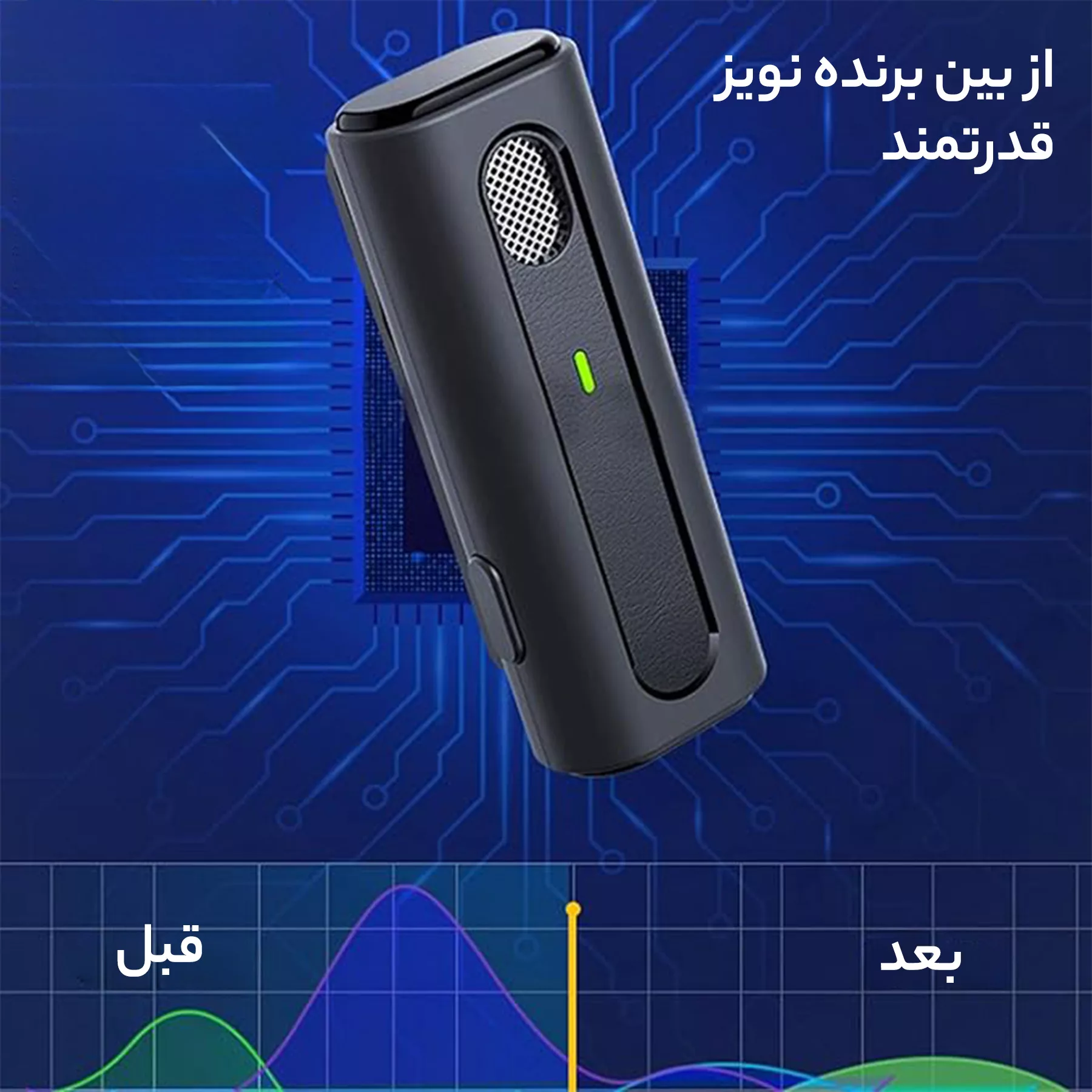 میکروفن یقه ای مدل K93 Dual mic Type-c