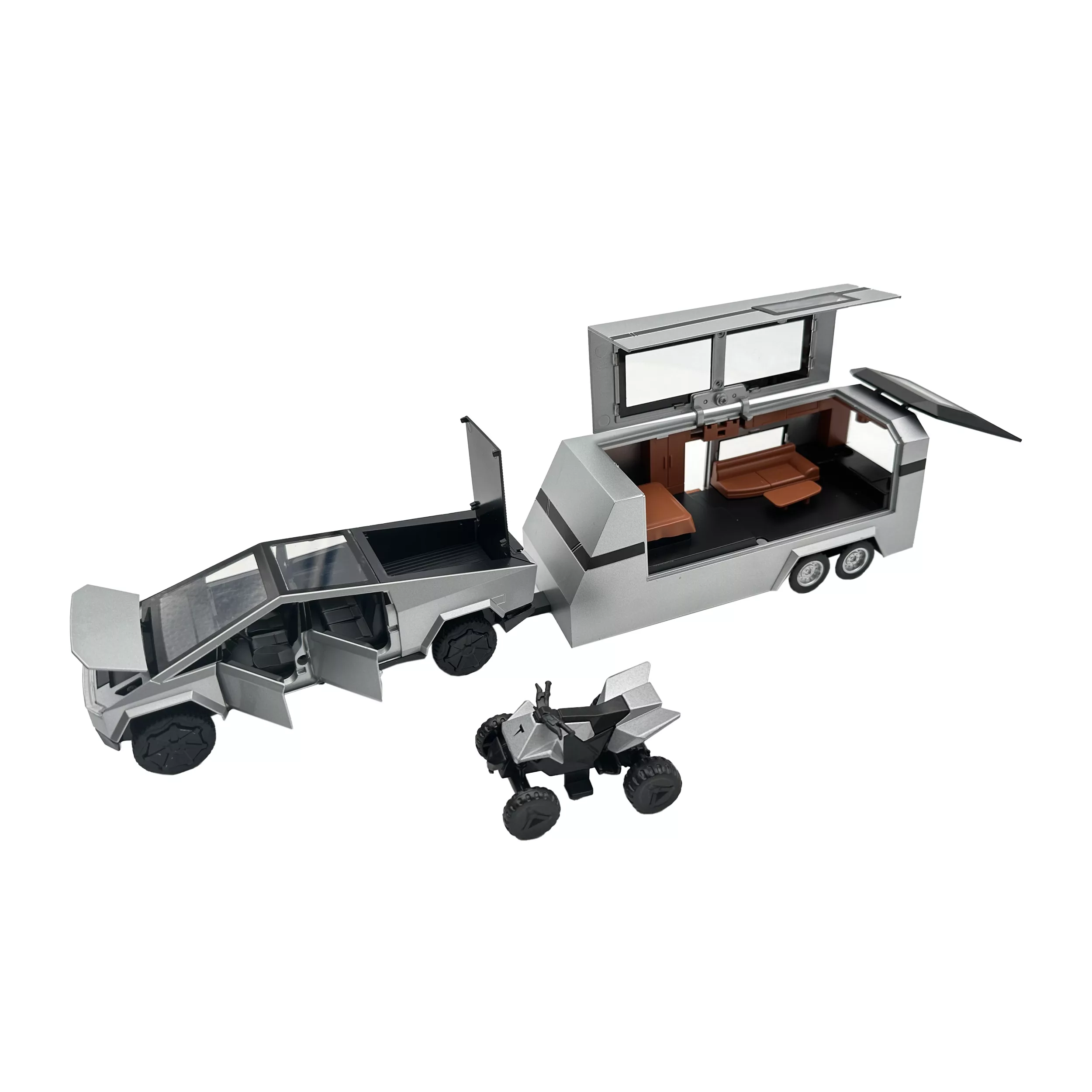 ماشین بازی مدل تسلا مسافرتی مجموعه 3 عددی