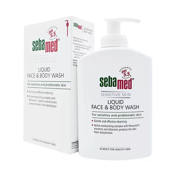 شامپو بدن و مو سبامد مدل SENSETIVE حجم 1000 میلی لیتر