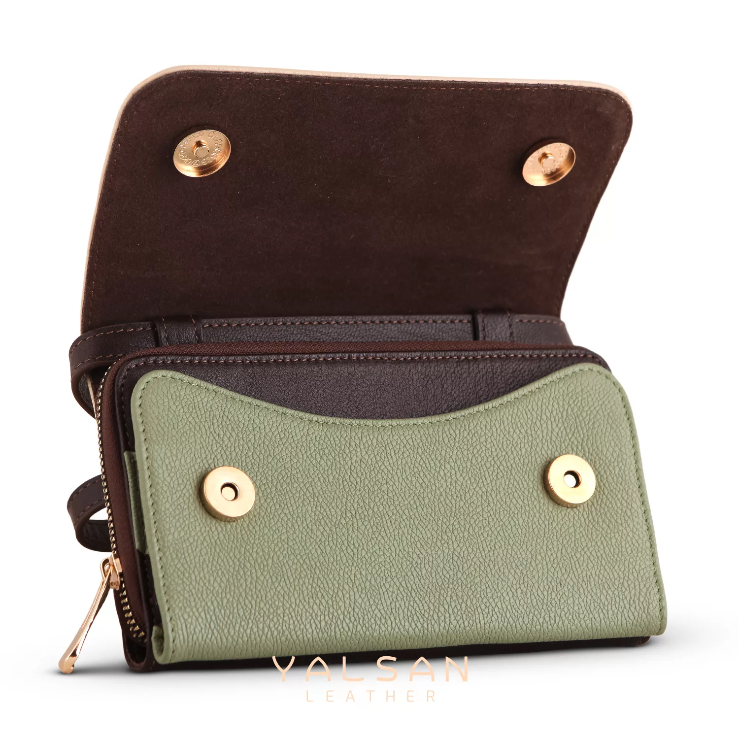 کیف رودوشی زنانه چرم یلسان مدل روناک کد 210- MC-14sz