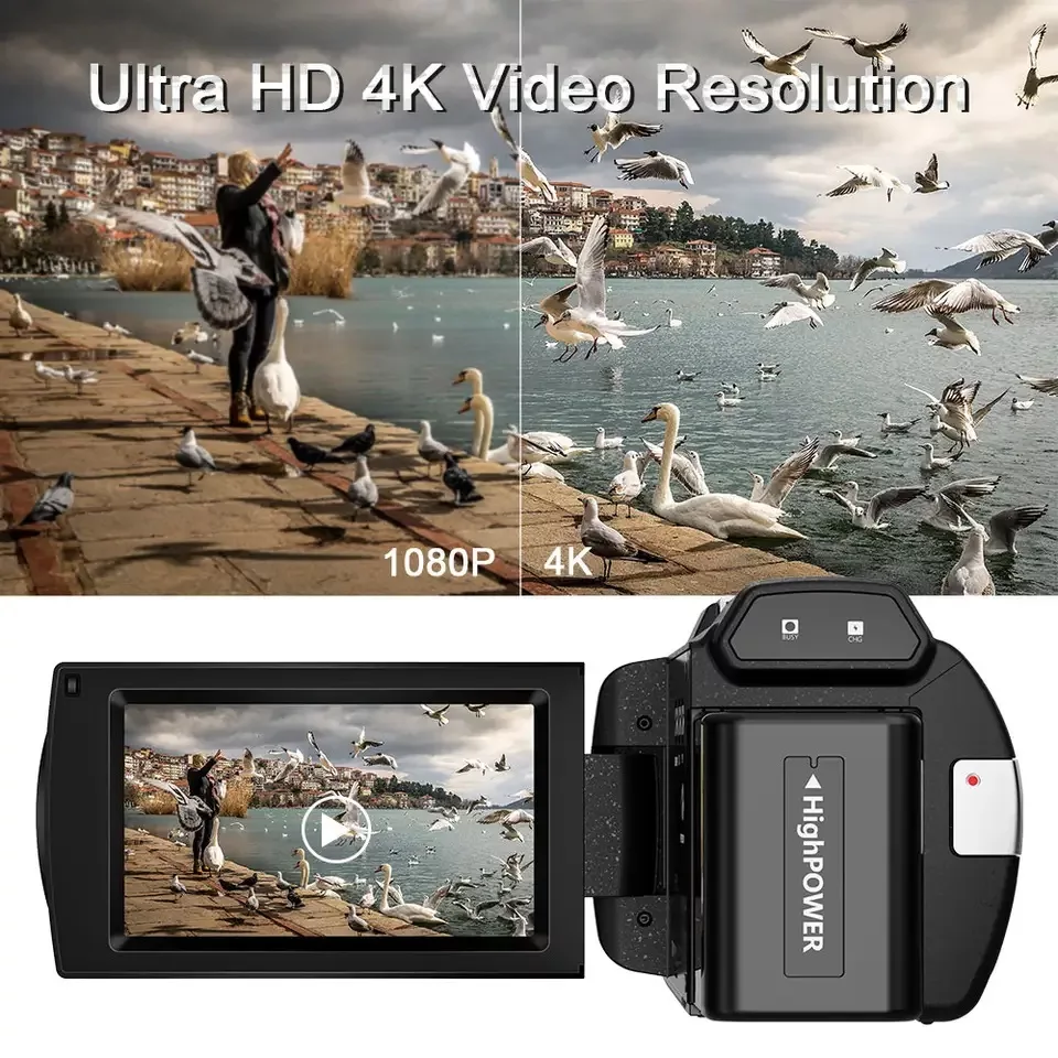 دوربین فیلم برداری مدل 4K 60FPS 48 MP Professional