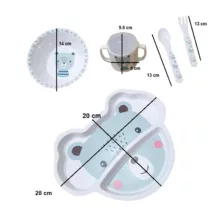 ظرف غذا کودک طرح خرس مجموعه 5 عددی