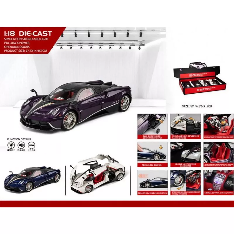 ماکت ماشین مدل پاگانی هوایرا Pagani Huayra کد 1809cz