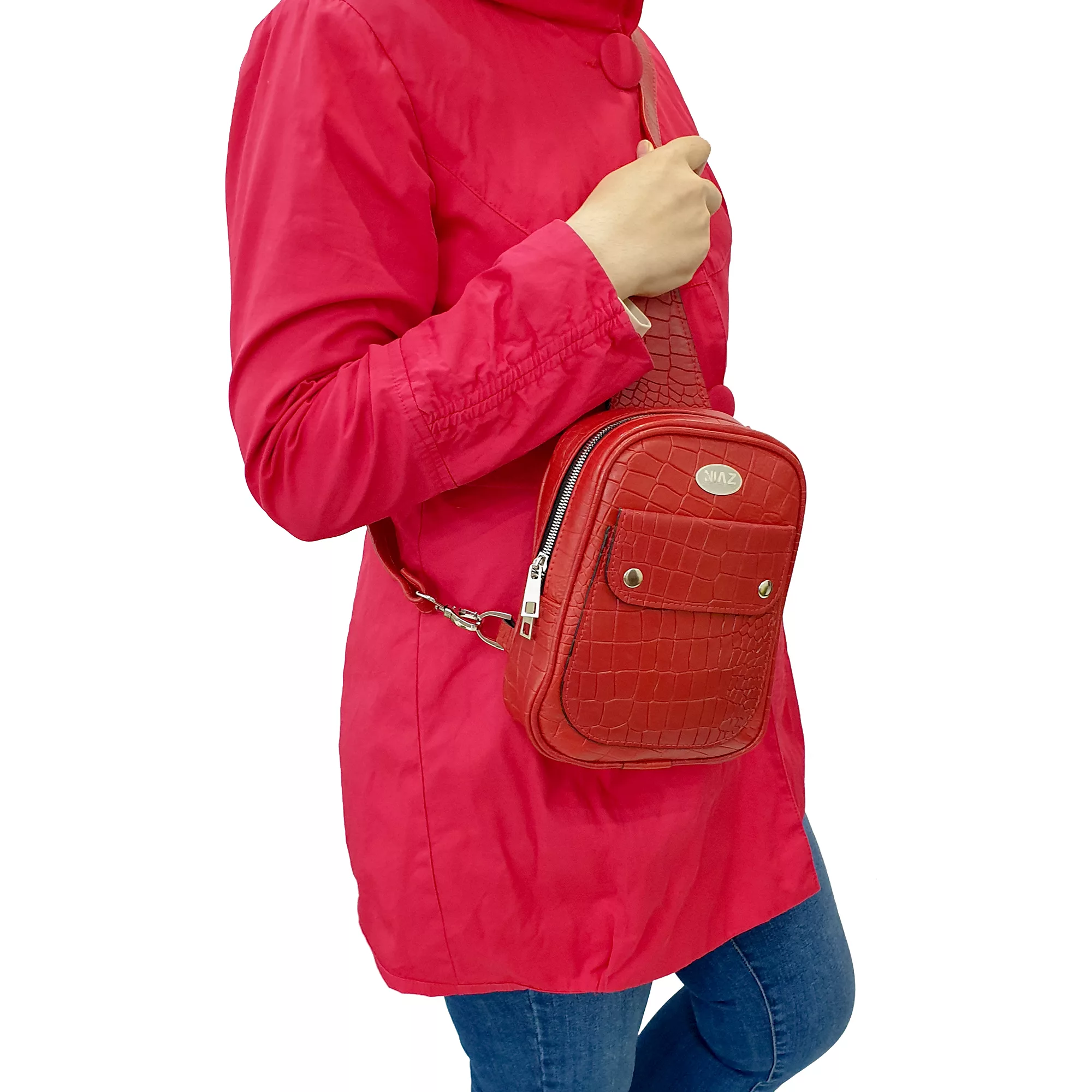 کوله پشتی نیاز چرم مدل NZ2205-GHE