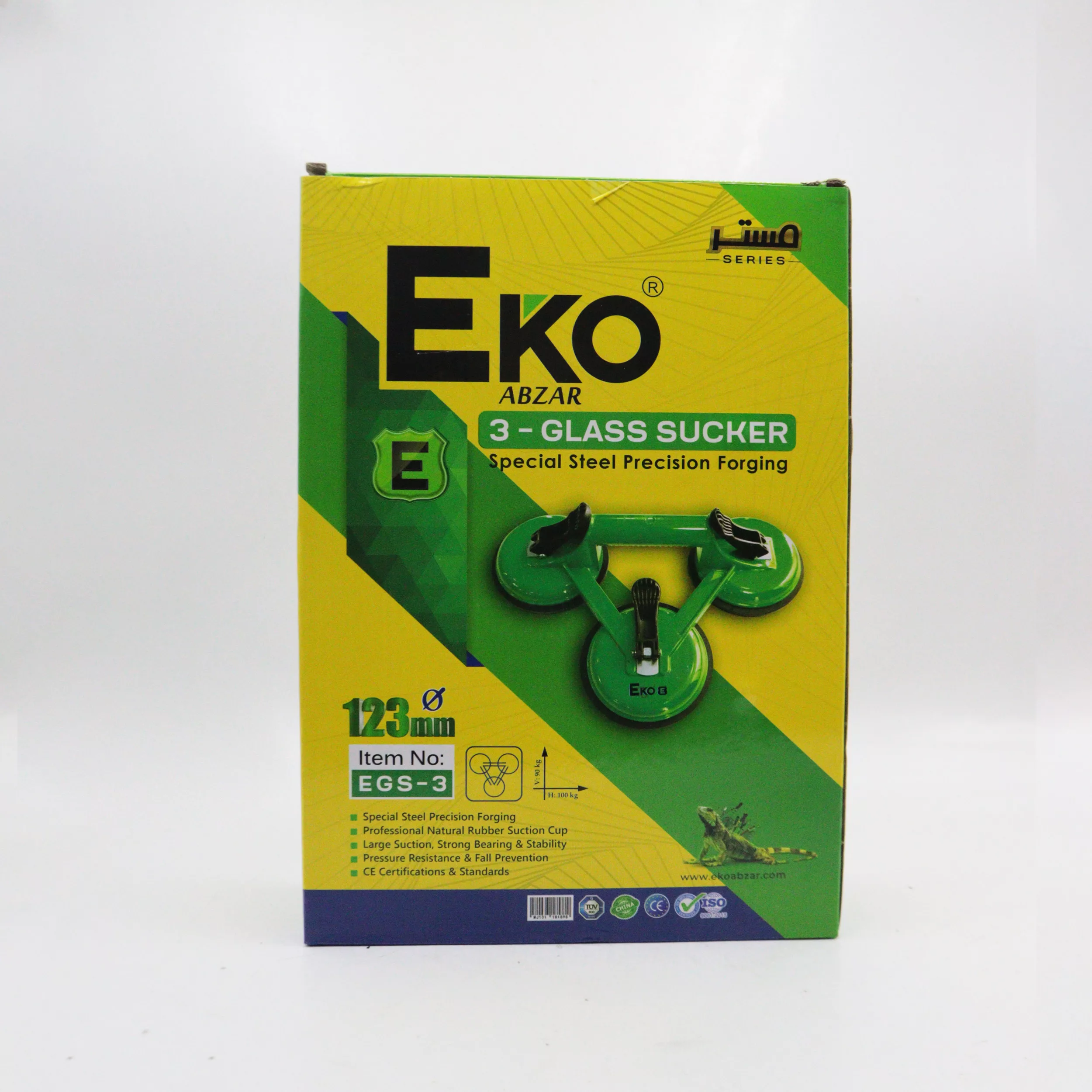 قاپک شیشه اکو مدل سه قلو کد YP-MASTER-EGS-3-123MM