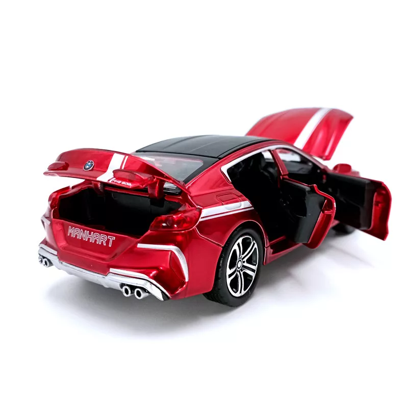 ماکت ماشین مدل عقبکش فلزی موزیکال BMW MANHART M8