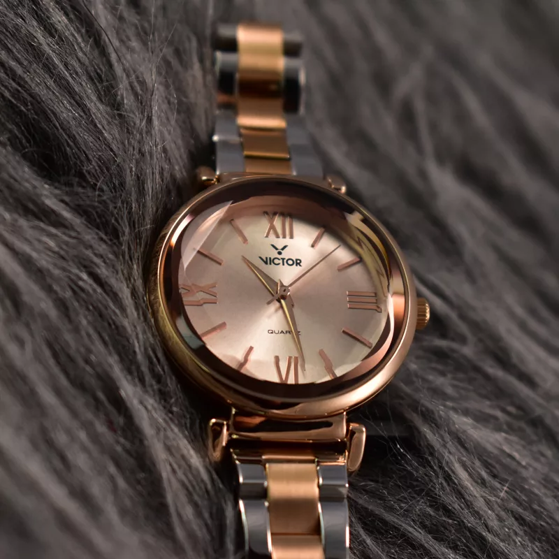 ساعت مچی عقربهای کوارتز زنانه ویکتور مدل 1455L