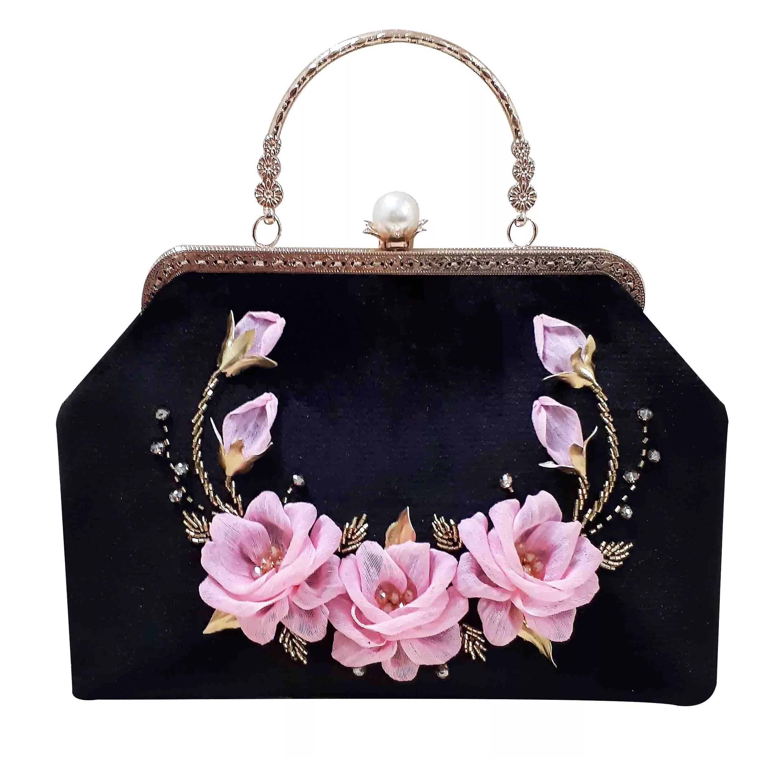 کیف مجلسی زنانه مدل روباندوزی بهاری