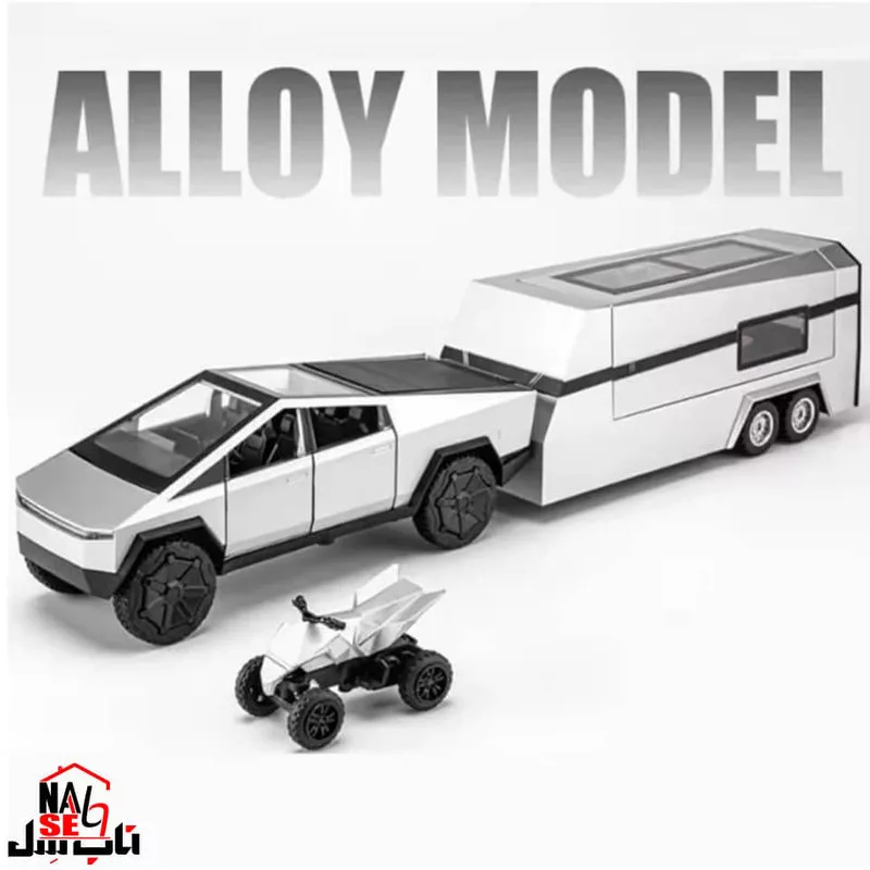 ماکت ماشین ناب سل مدل تسلا سایبر تراک مجموعه سه عددی