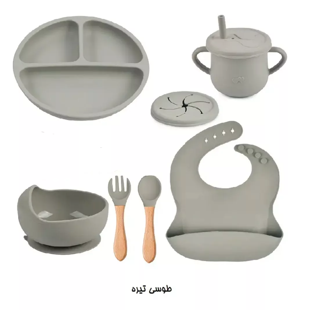 ست 8 تکه ظرف غذای کودک مدل 8000