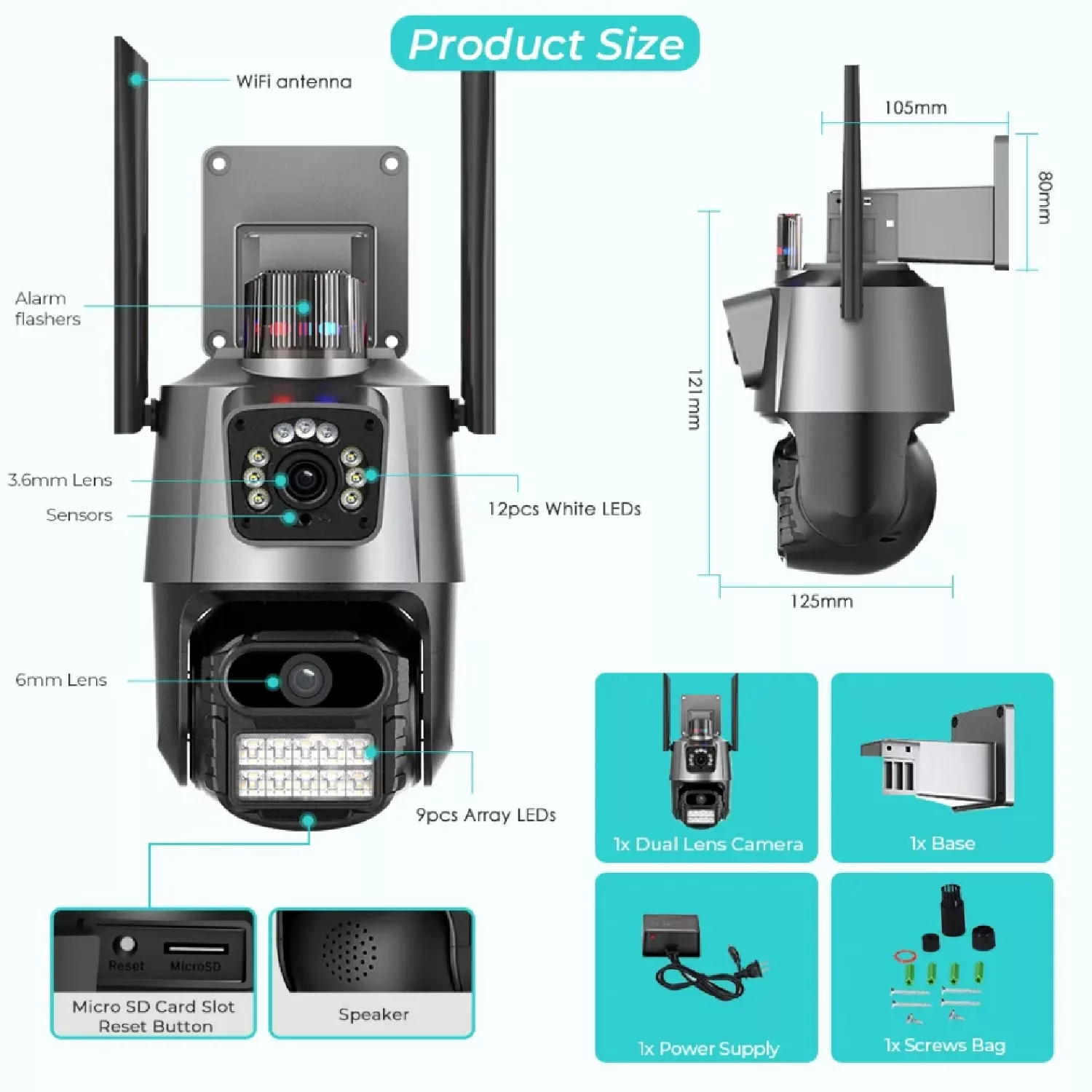 دوربین مداربسته تحت شبکه مدل سیم کارتی CXY-01 4g