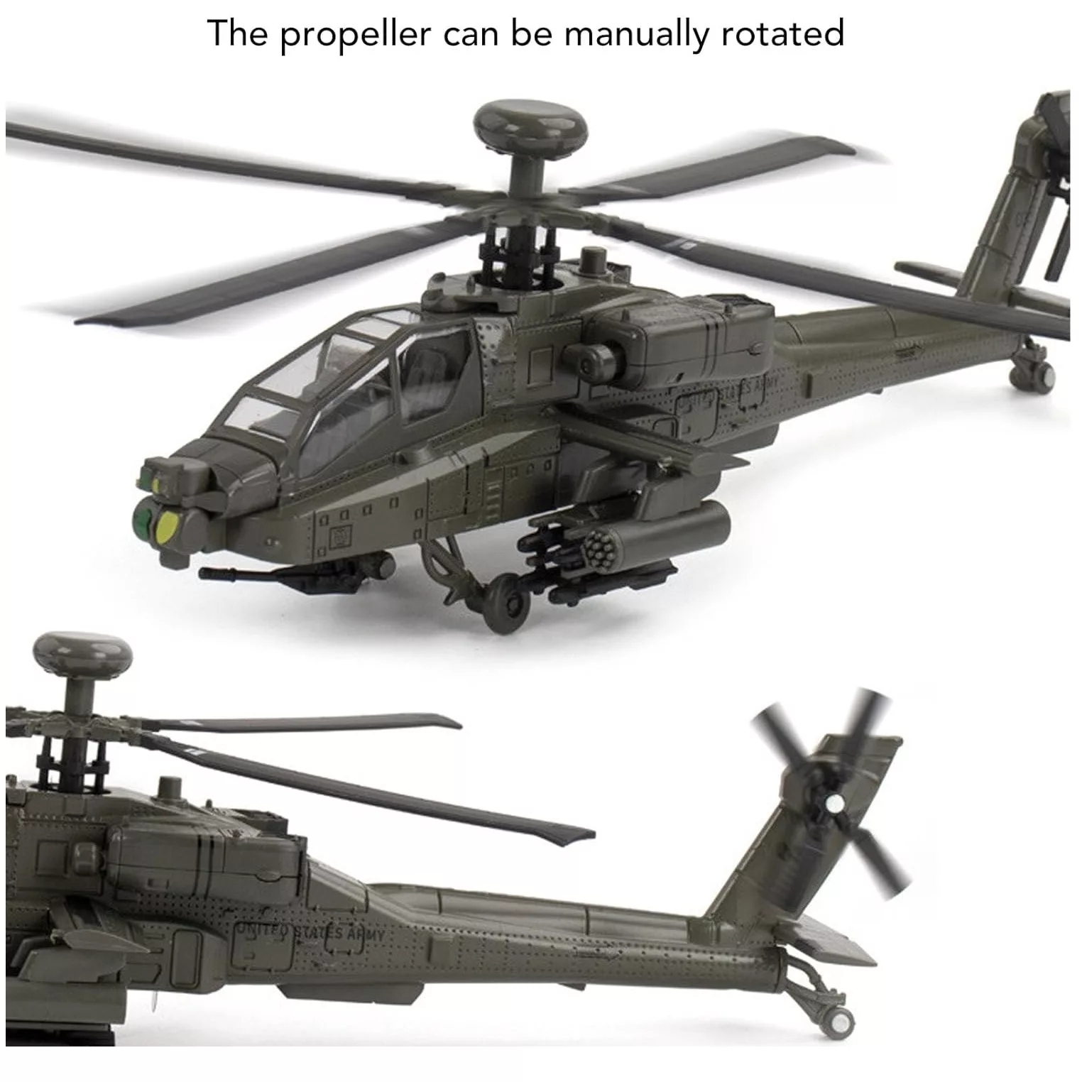 ماکت هلیکوپتر مدل آپاچی طرح Boeing AH-64 Apache