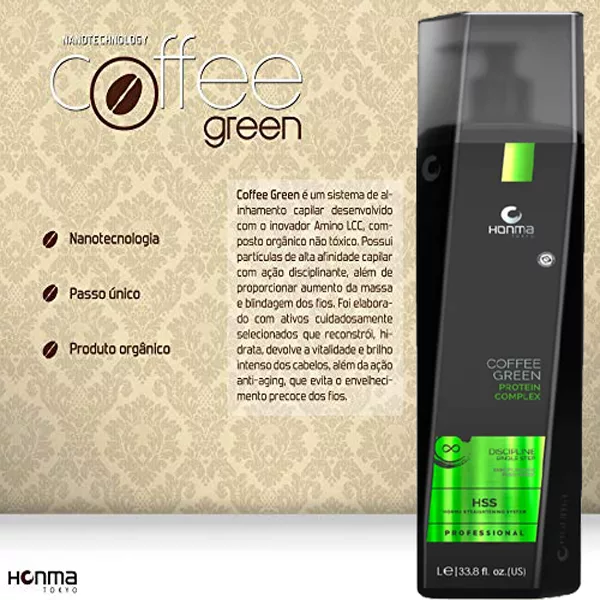 کراتین مو هونما مدل قهوه سبز حجم 1000 میلی لیتر