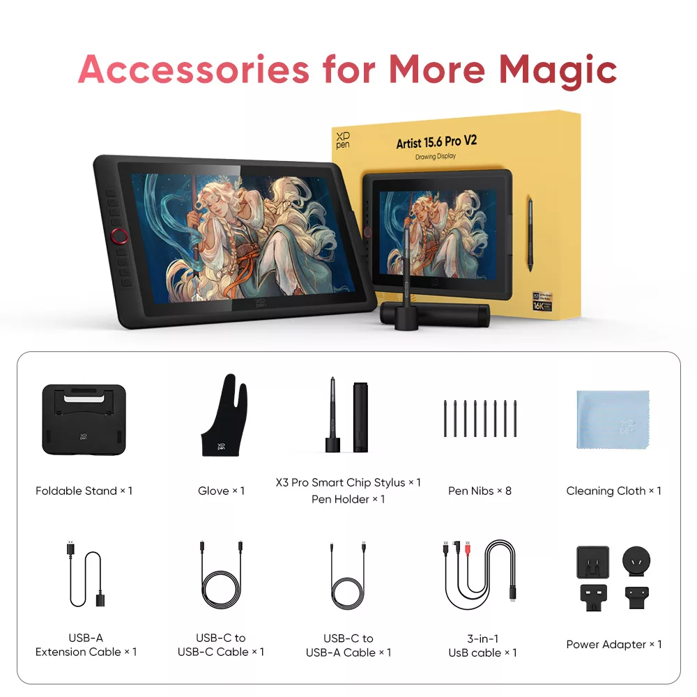 قلم نوری ایکس پی-پن مدل Artist 15.6 Pro V2