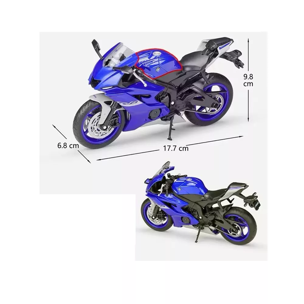 ماکت موتور ولی مدل YAMAHA YZF R6 2020