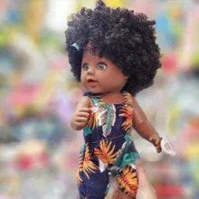 عروسک مدل دختر سیاه پوست طرح May May کد 01 ارتفاع 43 سانتی متر