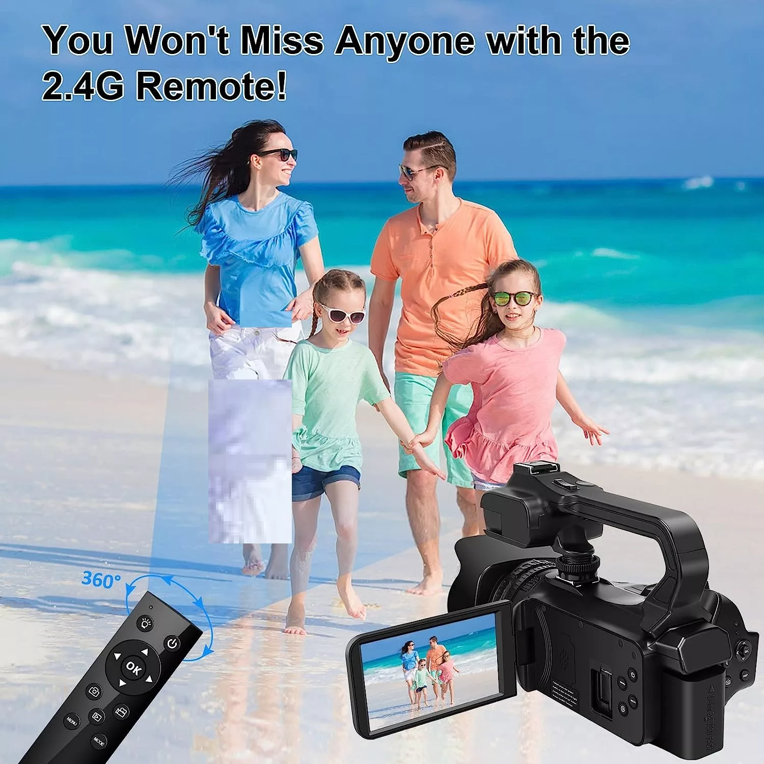 دوربین فیلم برداری مدل 4K Ultra HD 64MP Streaming 60fps With 64G SD Card